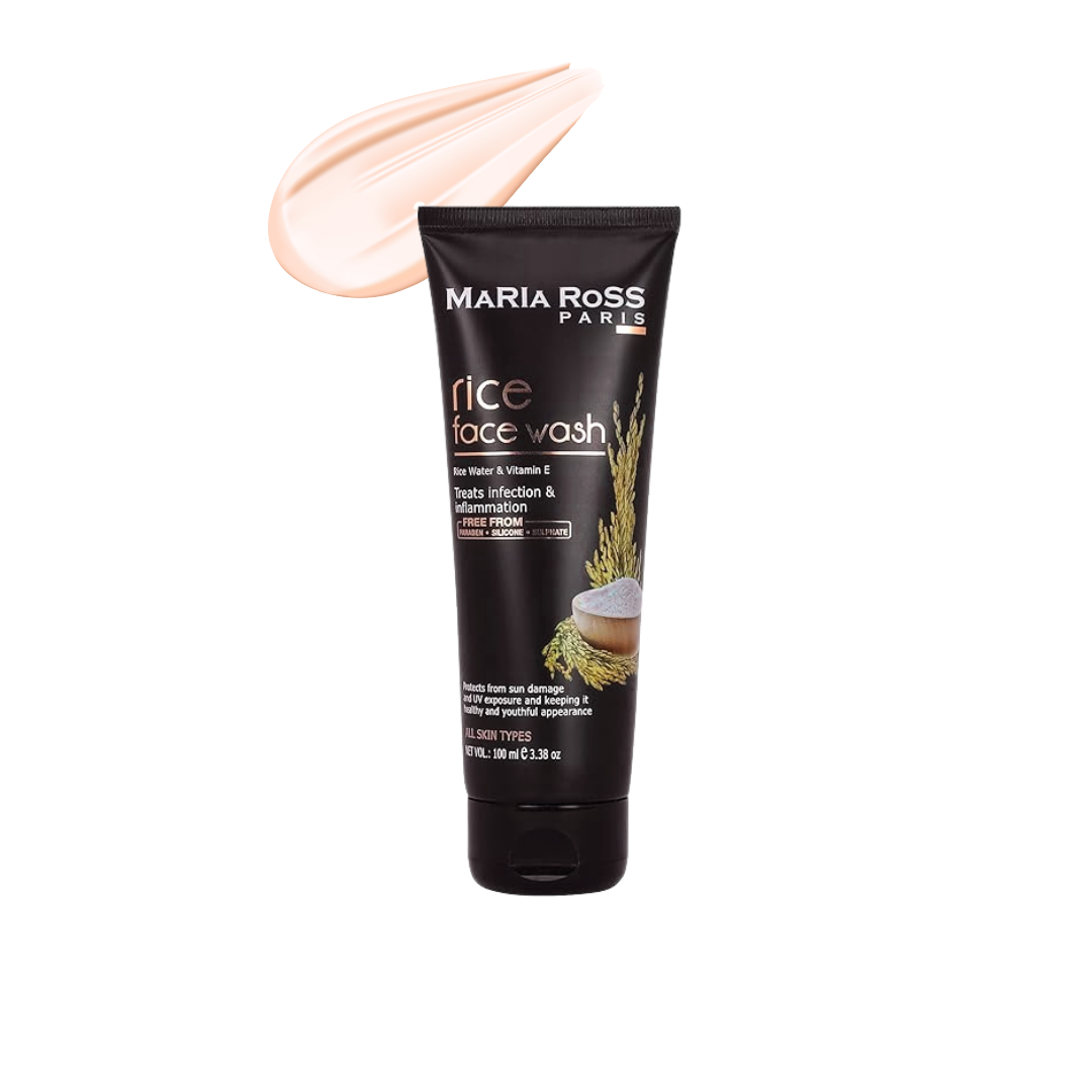Rice Water Face Wash for Glass Skin - 100 ML || Deep Cleanses | Promotes Radiance | Enhances Clarity