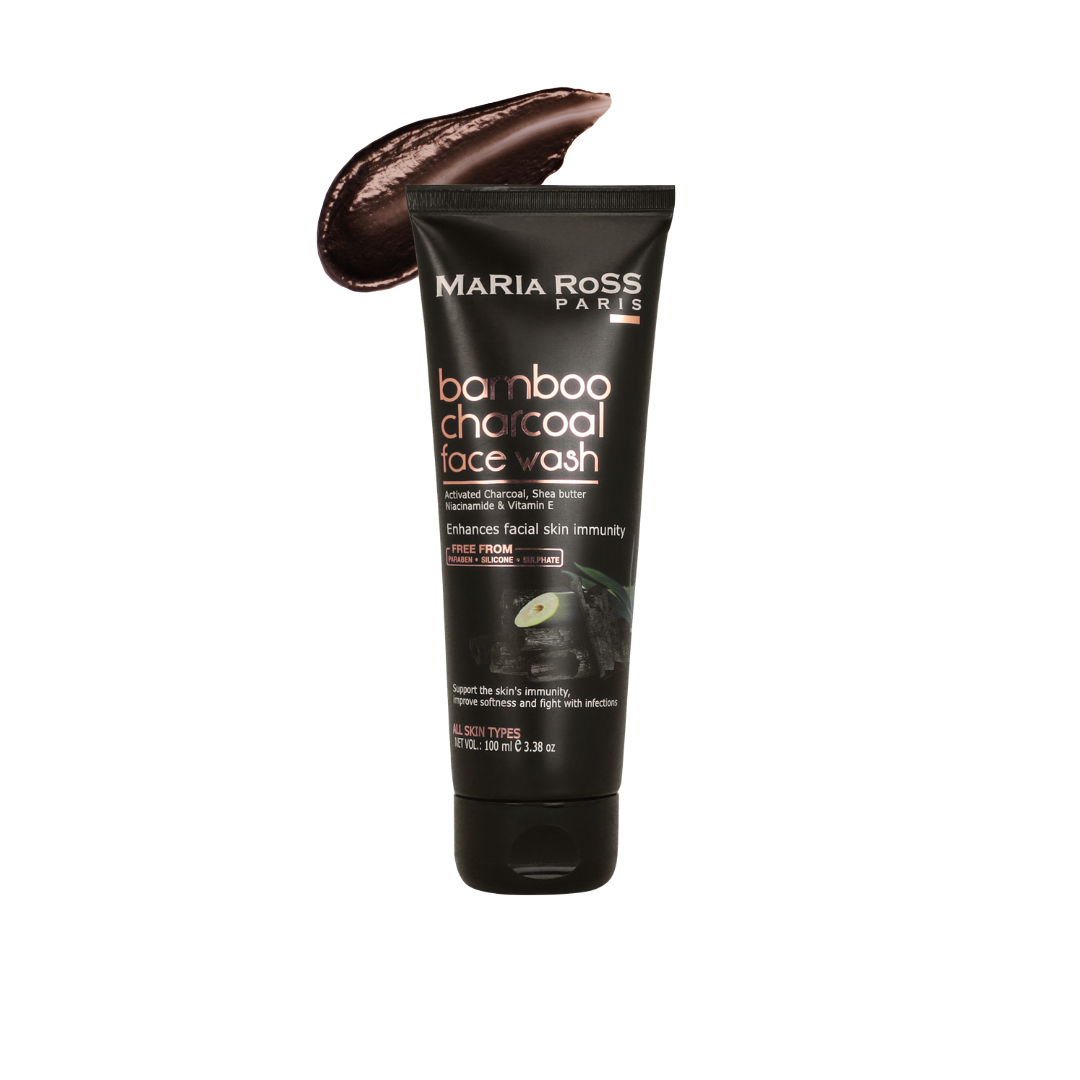 Bamboo Charcoal Face Wash for Deep Cleanse - 100 ML || Deep Cleans Pores | Removes Impurities | Refreshes Skin