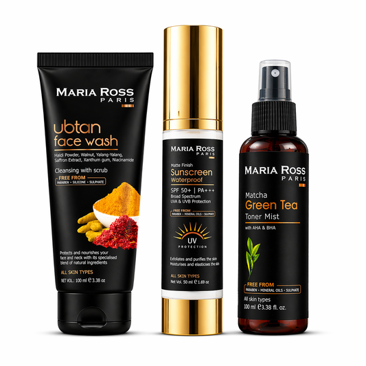 Maria Ross Paris Ubtan Shield & Glow Kit || Protection & Purification Essentials