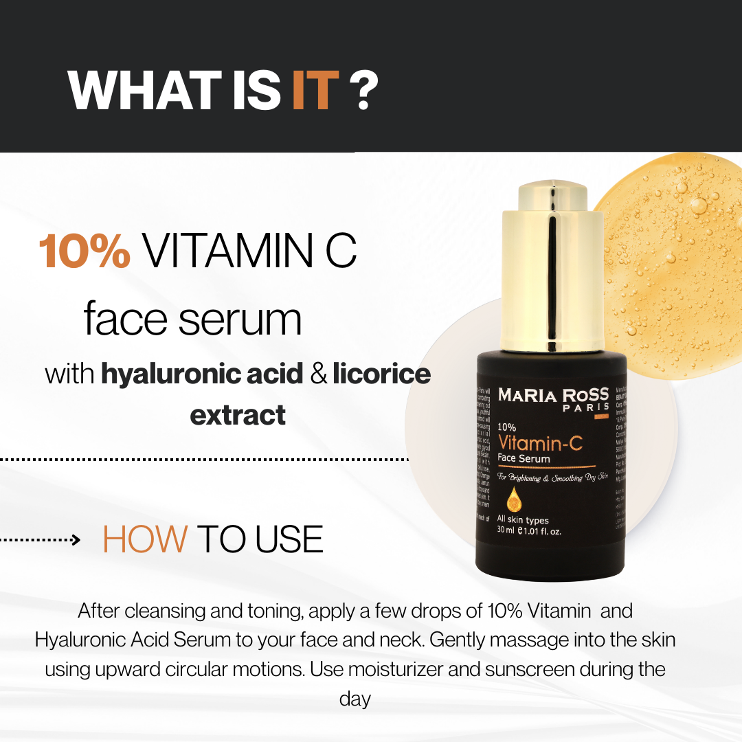 10% Vitamin C Face Serum || Brightens Skin | Evens Tone | Fades Dark Spots