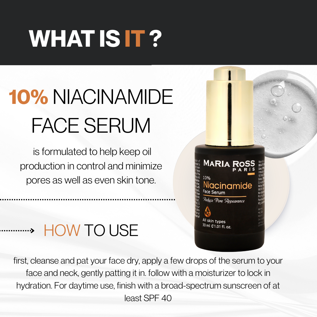 10% Niacinamide Face Serum Rice Water - 30 ML || Minimizes Pores | Brightens Skin | Balances Oil