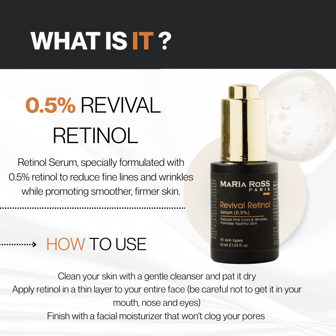 Revival Retinol serum (0.5%) || Smooths Fine Lines | Boosts Cell Renewal | Refines Texture