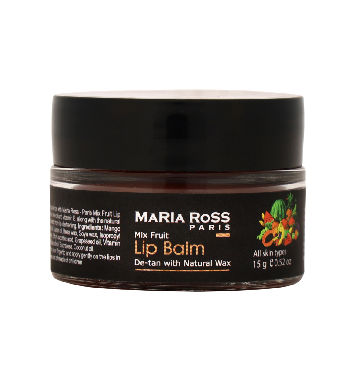 Natural Mix fruit Lip Balm for De-tan - 15 GM || Moisturizes Lips | Fades Tan | Adds Natural Shine