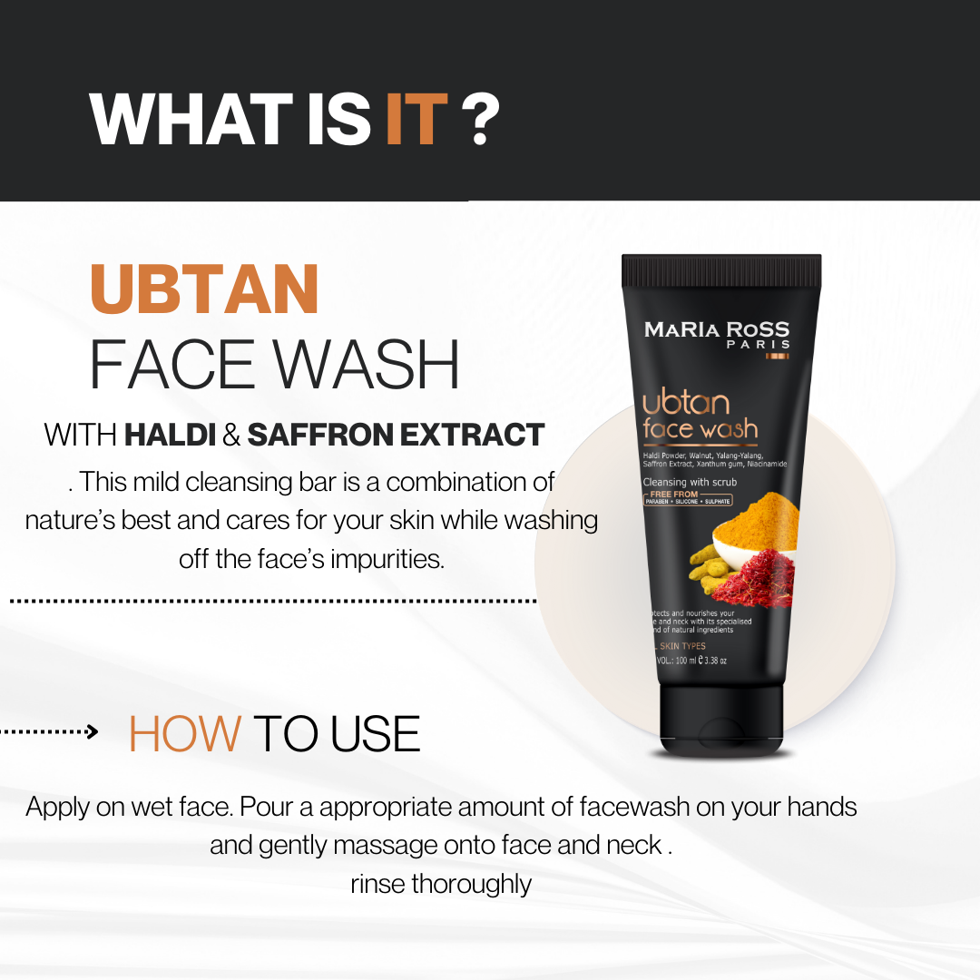 Ubtan Face Wash For Tan Removal - 100 ML || Brightens Complexion | Removes Tan | Cleanses Gently