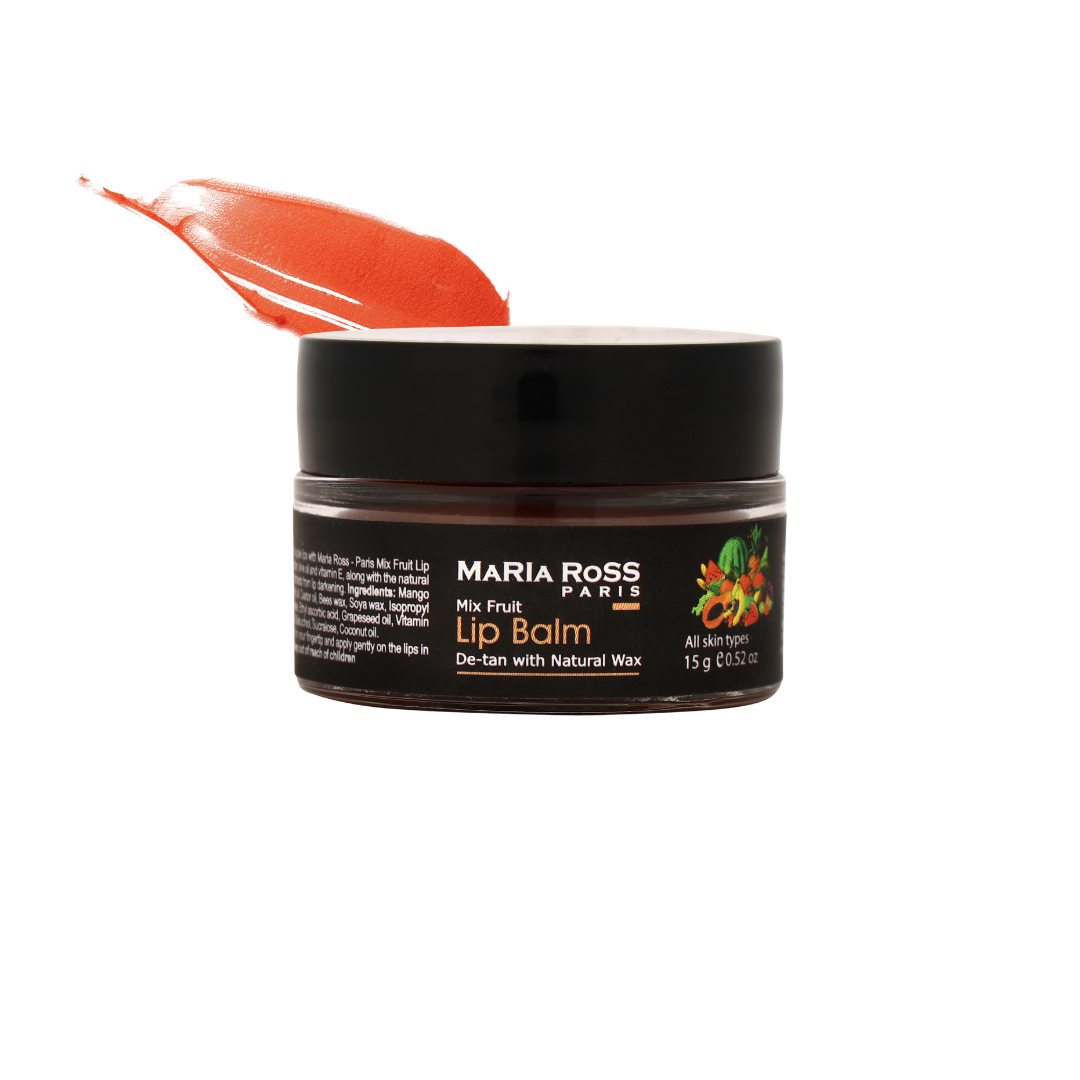Natural Mix fruit Lip Balm for De-tan - 15 GM || Moisturizes Lips | Fades Tan | Adds Natural Shine