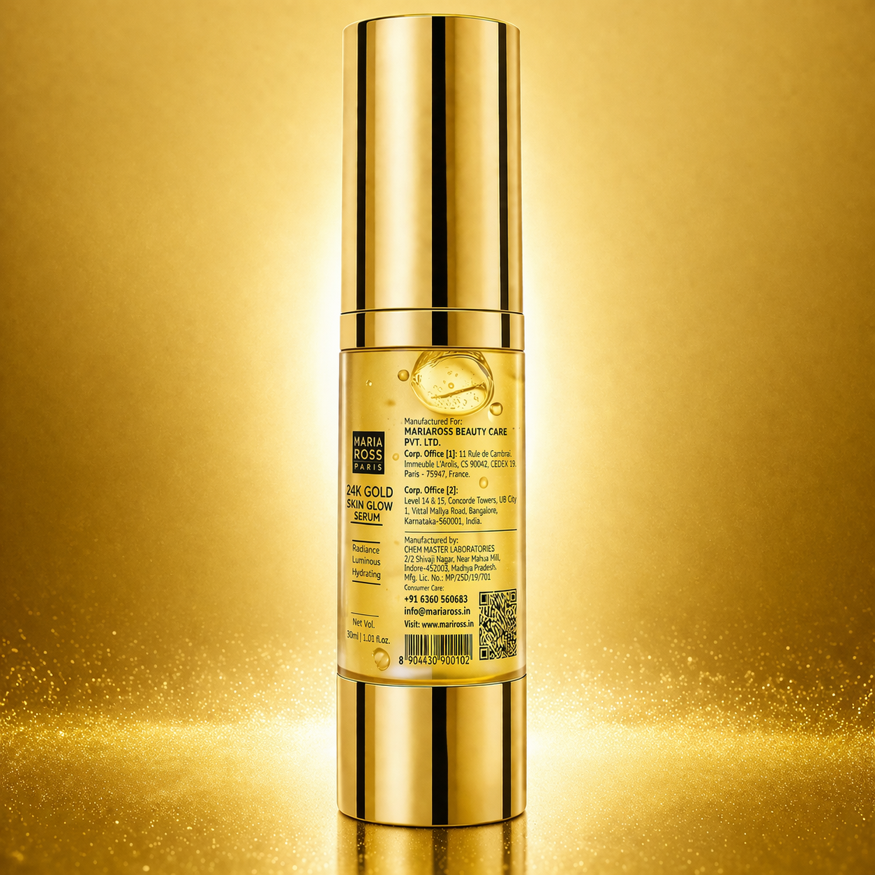 24K Gold Face Serum - 30ml || Luxurious Glow | Anti-Aging Benefits | Revitalizes Skin