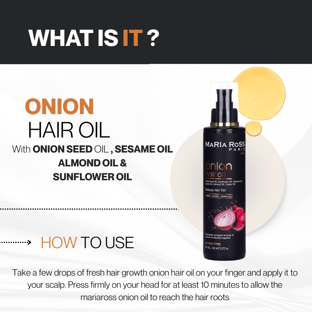 Onion Hair Oil for Hair Fall Control, 100ML
