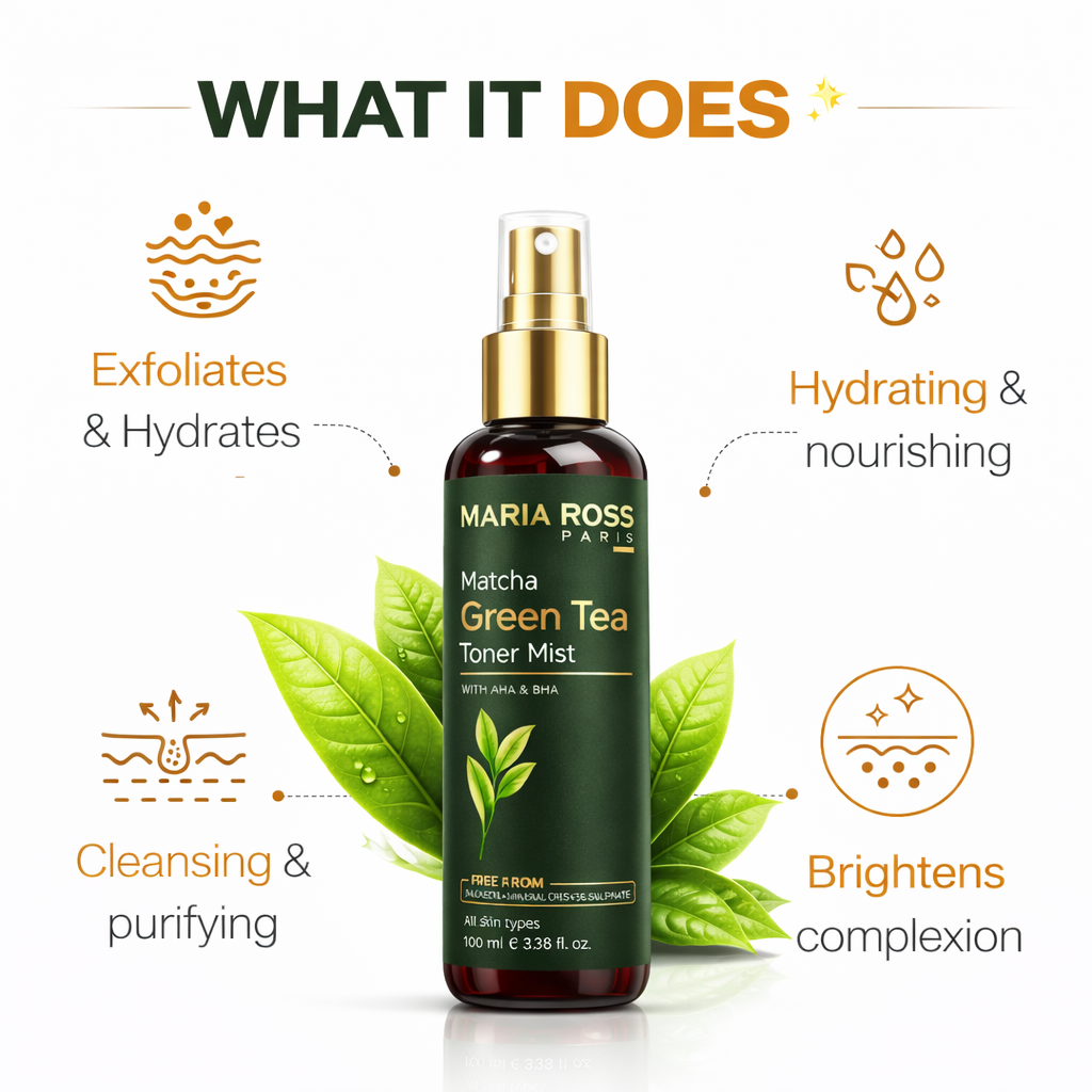 Green Tea Toner - 100 ML 40 SPF || Balances Skin | Refreshes | Tightens Pores