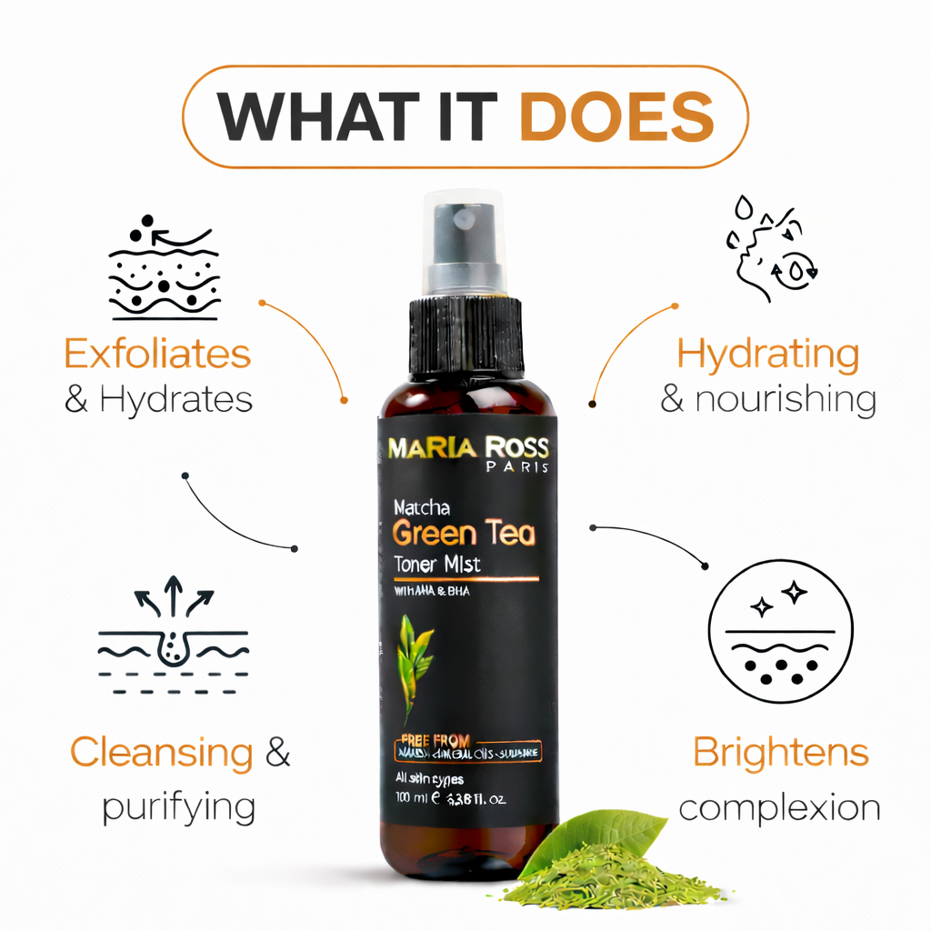 Green Tea Toner - 100 ML 40 SPF || Balances Skin | Refreshes | Tightens Pores