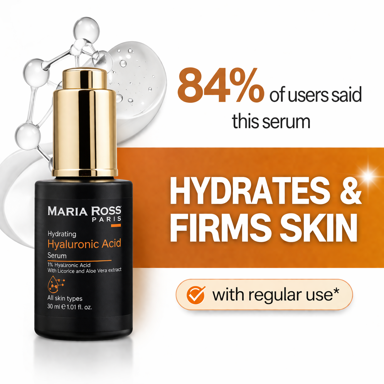 Hyaluronic Acid Serum - 30 ML || Intense Hydration | Plumps Skin | Smooths Texture