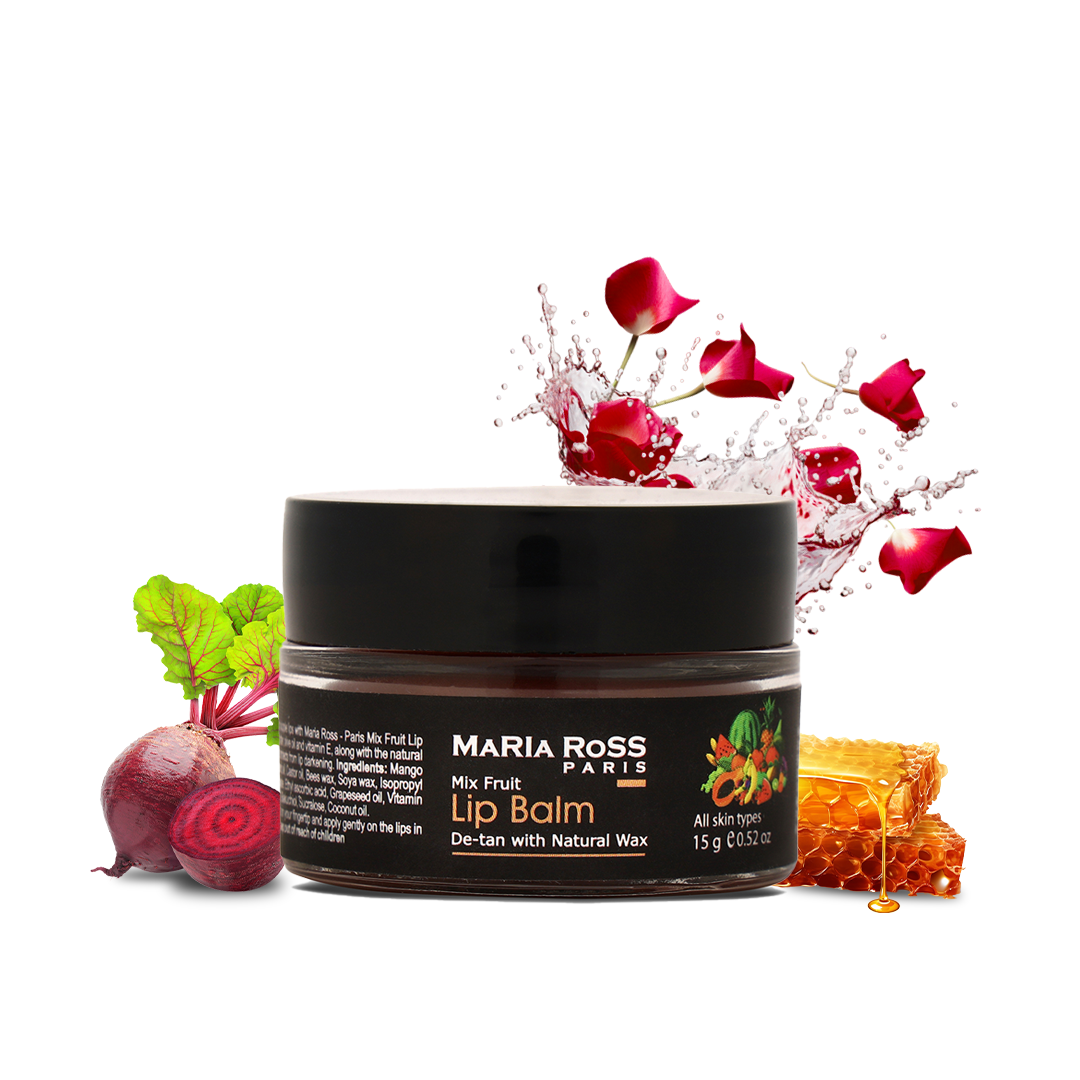 Natural Mix fruit Lip Balm for De-tan - 15 GM || Moisturizes Lips | Fades Tan | Adds Natural Shine