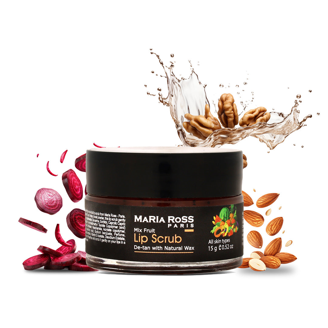 Natural Mix fruit Lip Scrub for De-tan - 15 GM || Exfoliates Lips | Removes Tan | Nourishes Softness