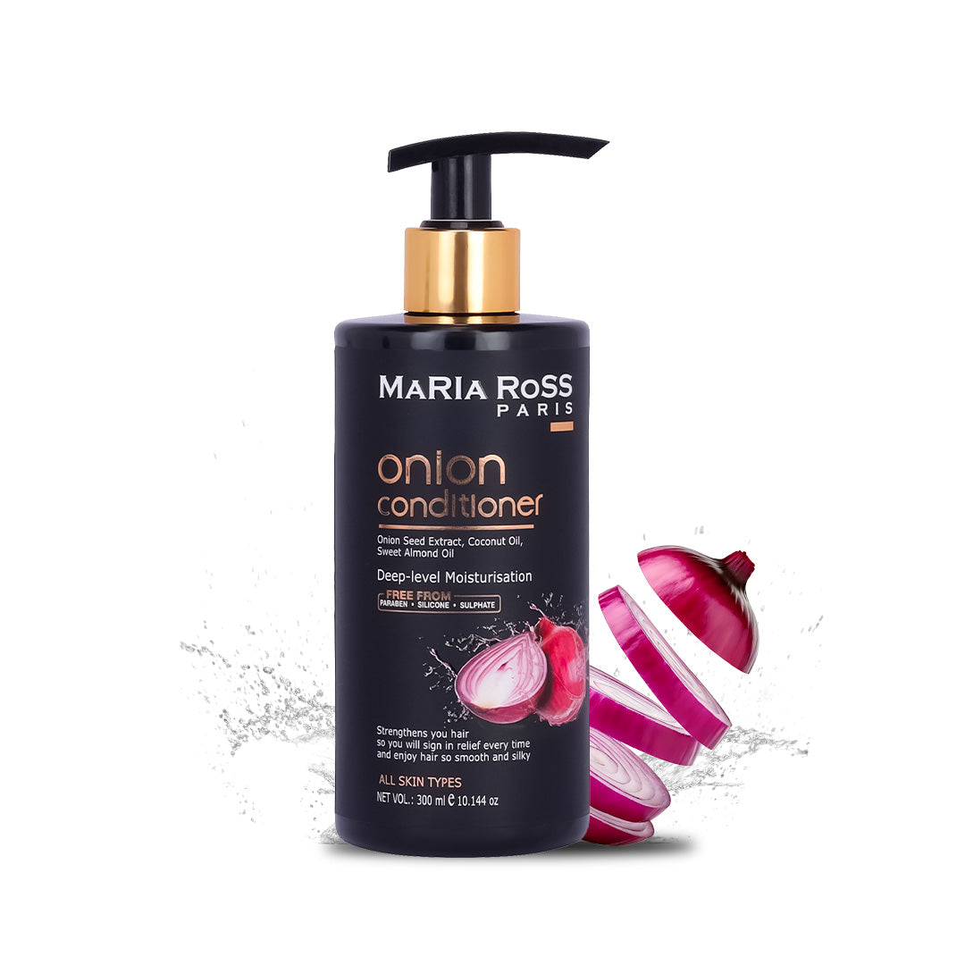 Onion Shampoo for Hair Fall Control with Red Onion Black Seed Oil Extract - 300 ML || Cleanses Gently | Promotes Healthy Growth | Strengthens Strands