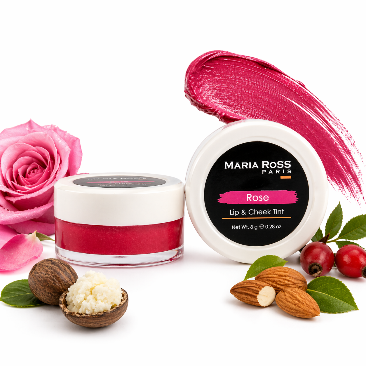 Rose Lips And Cheek Tint For Women - 8 GM || Natural Flush | Hydrates | Long-lasting Color