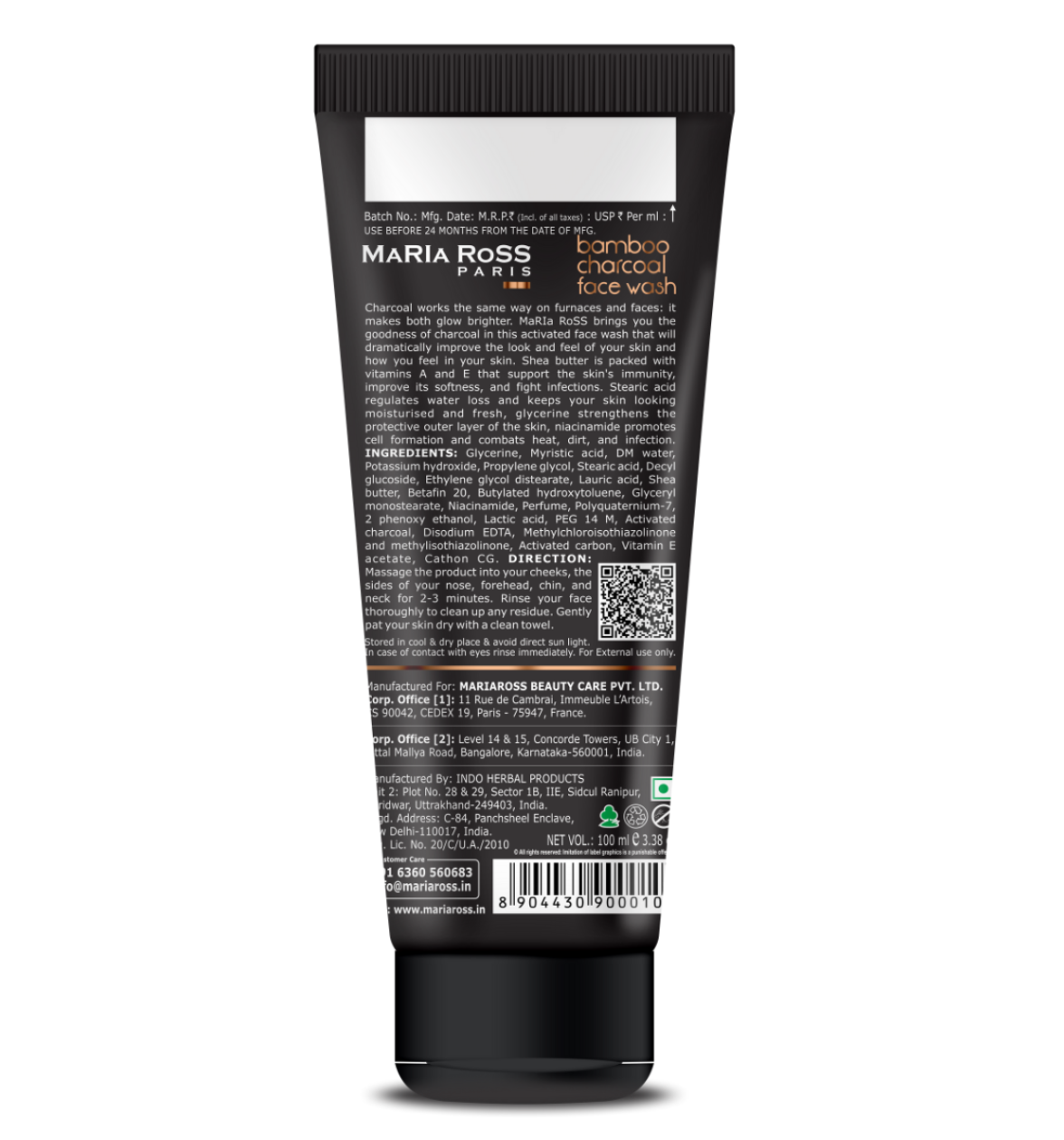 Combo pack of 3: Multi Peptide Night Cream for anti aging (50 GM) + Revival Retinol serum (0.5%) + Bamboo Charcoal Face Wash for Deep Cleanse (100 ML)-Maria Ross Paris