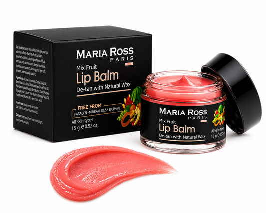 Natural Mix fruit Lip Balm for De-tan - 15 GM || Moisturizes Lips | Fades Tan | Adds Natural Shine