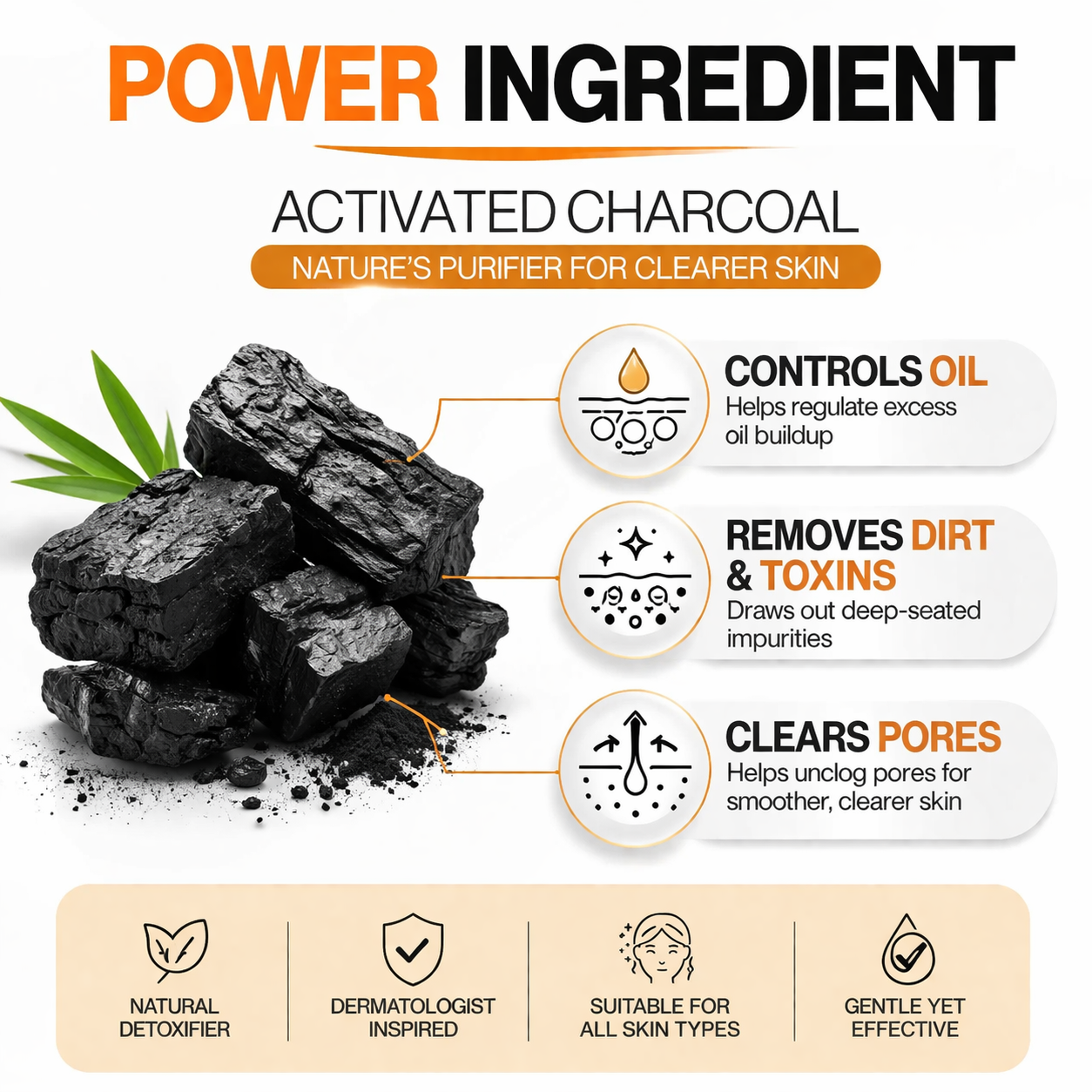 Bamboo Charcoal Face Wash for Deep Cleanse - 100 ML || Deep Cleans Pores | Removes Impurities | Refreshes Skin