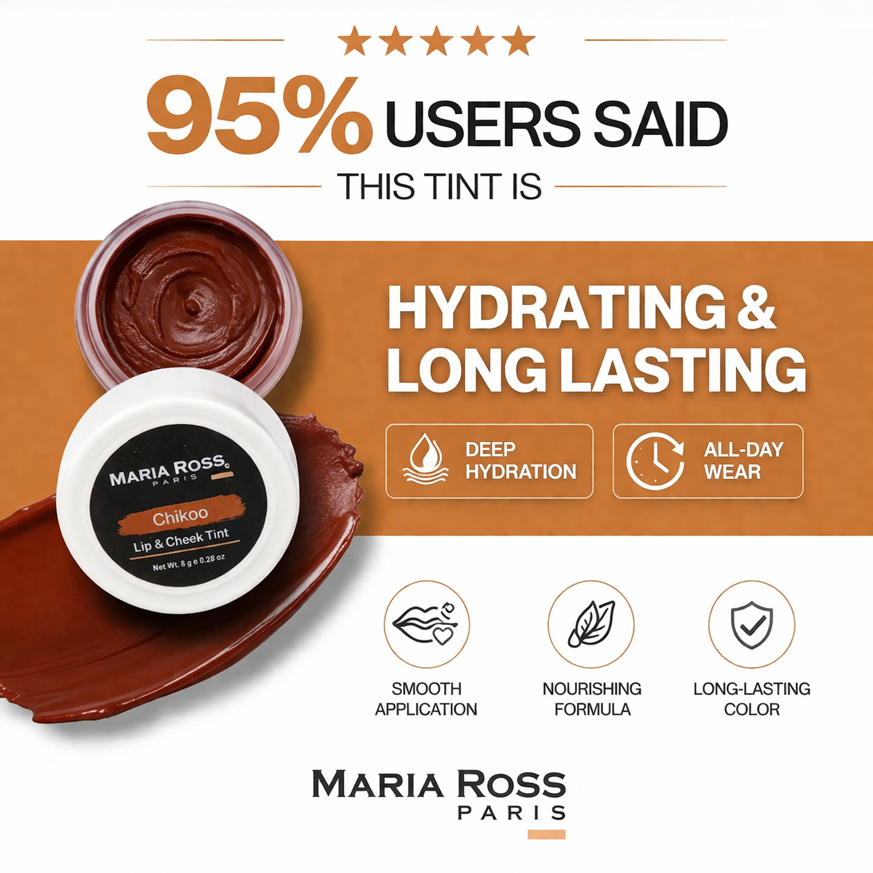 Chikoo Lips And Cheeks Tint For Women - 8 GM || Natural Glow | Flattering Tint | Hydrates Lips and Cheeks