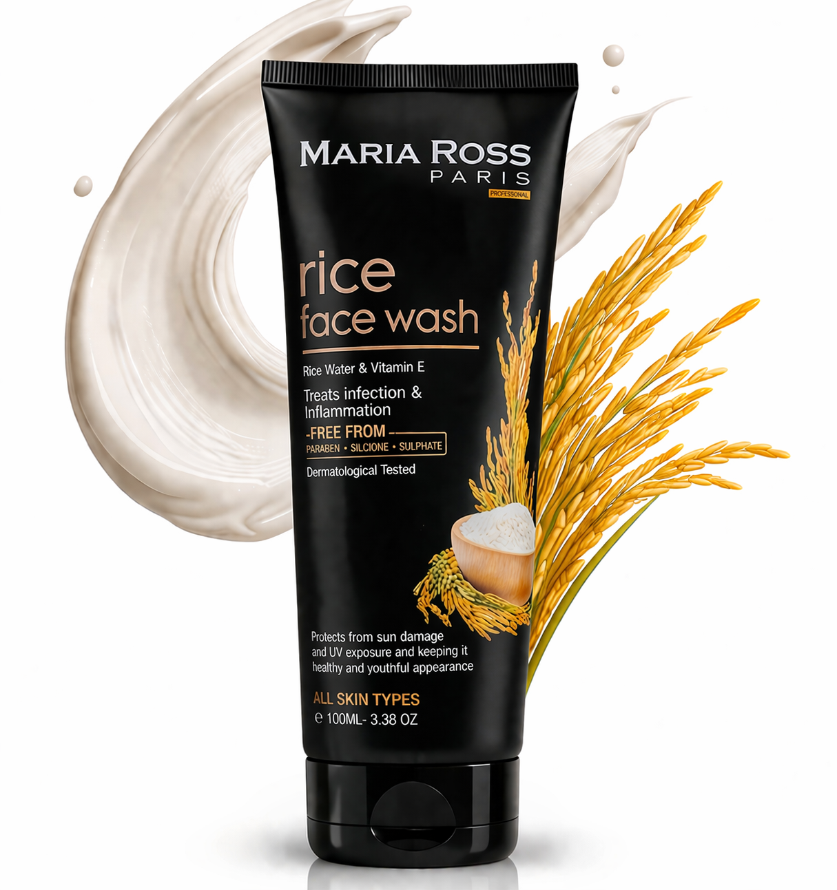 Rice Water Face Wash for Glass Skin - 100 ML || Deep Cleanses | Promotes Radiance | Enhances Clarity