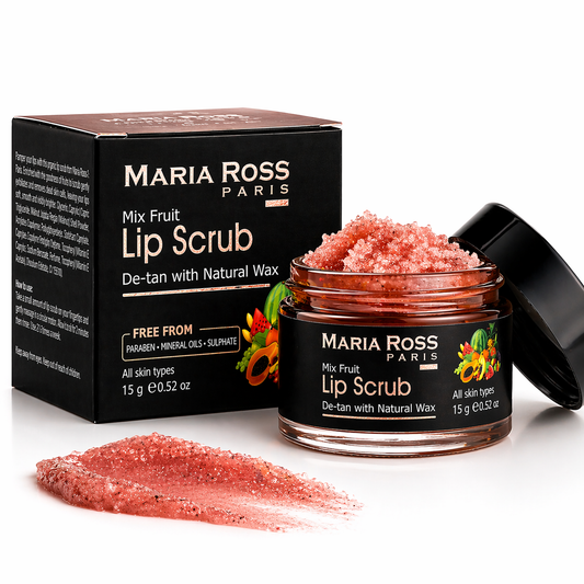 Natural Mix fruit Lip Scrub for De-tan - 15 GM || Exfoliates Lips | Removes Tan | Nourishes Softness