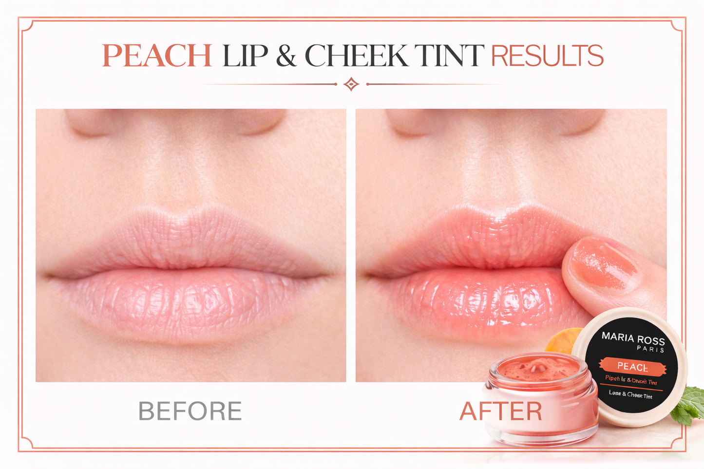 Peach Lip And Cheek Tint For Women - 8 GM || Gives a Fresh Flush | Long-lasting Color | Softens Skin